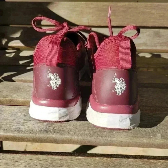 U.S. Polo Assn. Jace-I Oxford Maroon/White Size 7 Womens - Picture 7 of 12